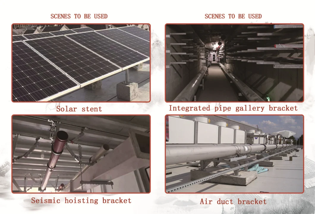 Hot Selling Electric Galvanized 20 X 10 Slotted U Strut Channel Manufacturer Seismic/PV Support