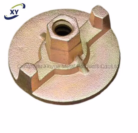 Écrou de coffrage en béton Forgé Galvanisé Coulé Fonte Ductile Écrou à oreilles Écrou pivotant Écrou d'ancrage Écrou de biellette de direction Écrou rond carré/Accessoires de coffrage d'échafaudage